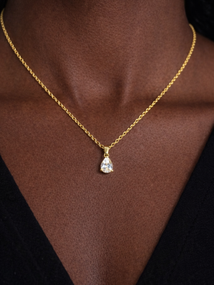Zara Pear Gold Necklace