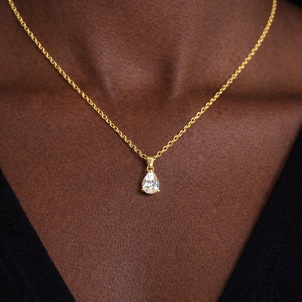 Zara Pear Gold Necklace