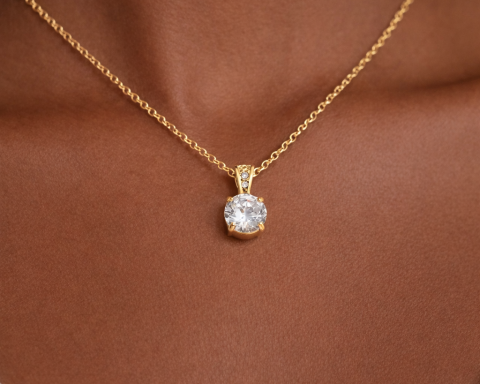 Luna-zain stainless steel non fade necklace silver/gold